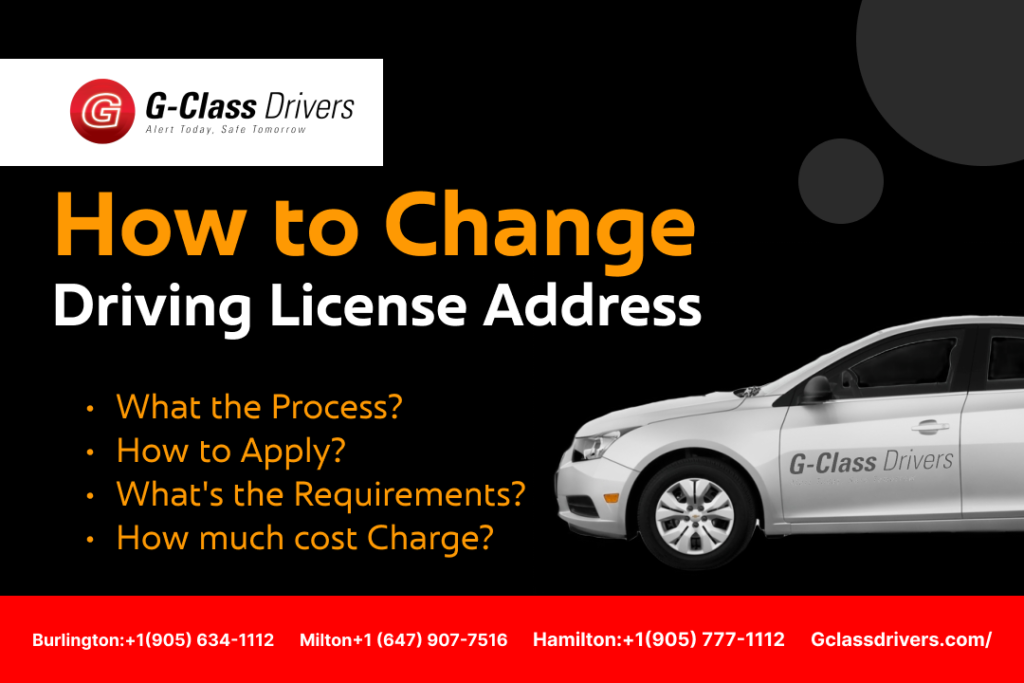 driving licence change of address