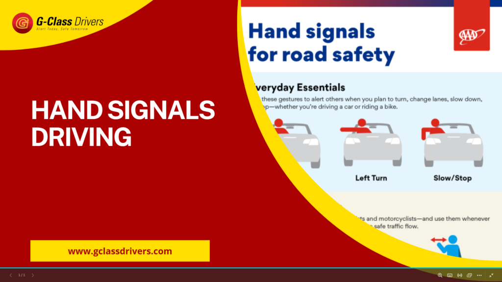 Hand Signals Driving