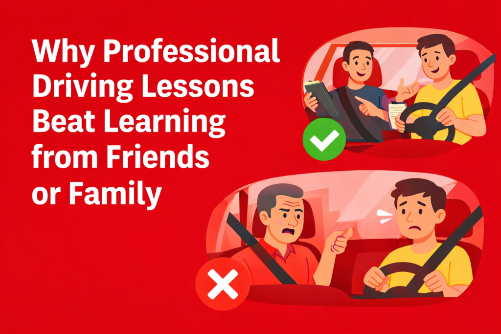 Why Professional Driving Lessons Beat Learning from Friends or Family